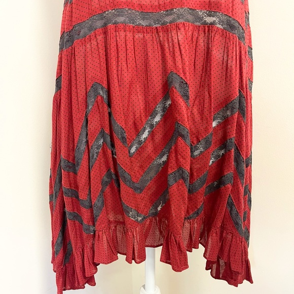 Beautiful Free People voile and lace mini dress! - Picture 6 of 9